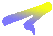 Blue to Yellow Fade Swish